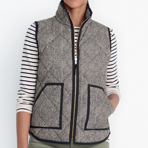J. Crew Jackets & Blazers - EUC J.Crew Factory Herringbone Vest